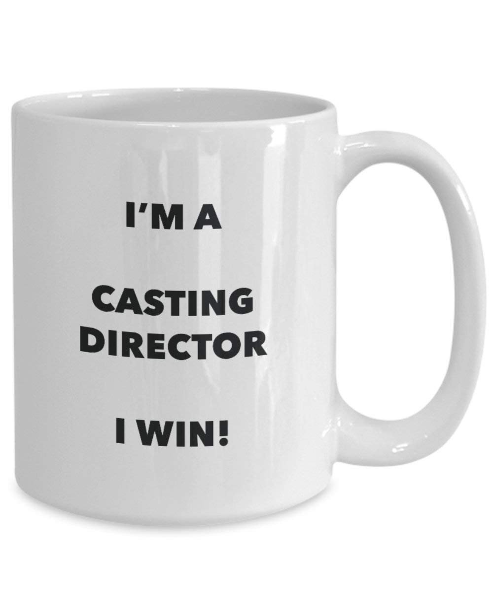 Guss Director Tasse, I 'm A Casting Director I Win. – Funny Kaffeetasse – Neuheit Geburtstag Weihnachten Gag Geschenke Idee 15oz weiß