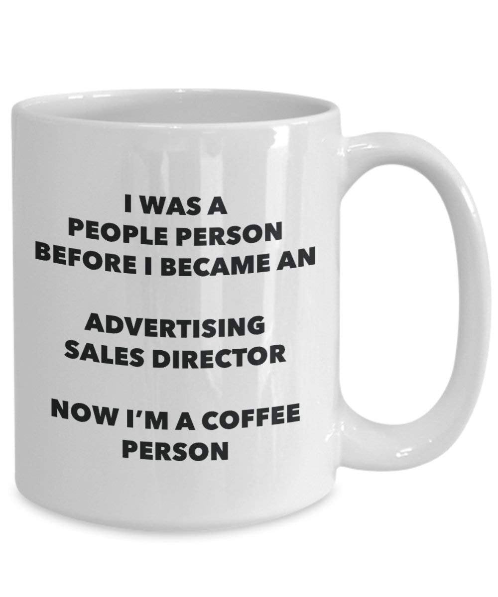 Werbung Sales Regisseur Kaffee Person Tasse – Funny Tee Kakao-Tasse – Geburtstag Weihnachten Kaffee Lover Cute Gag Geschenke Idee