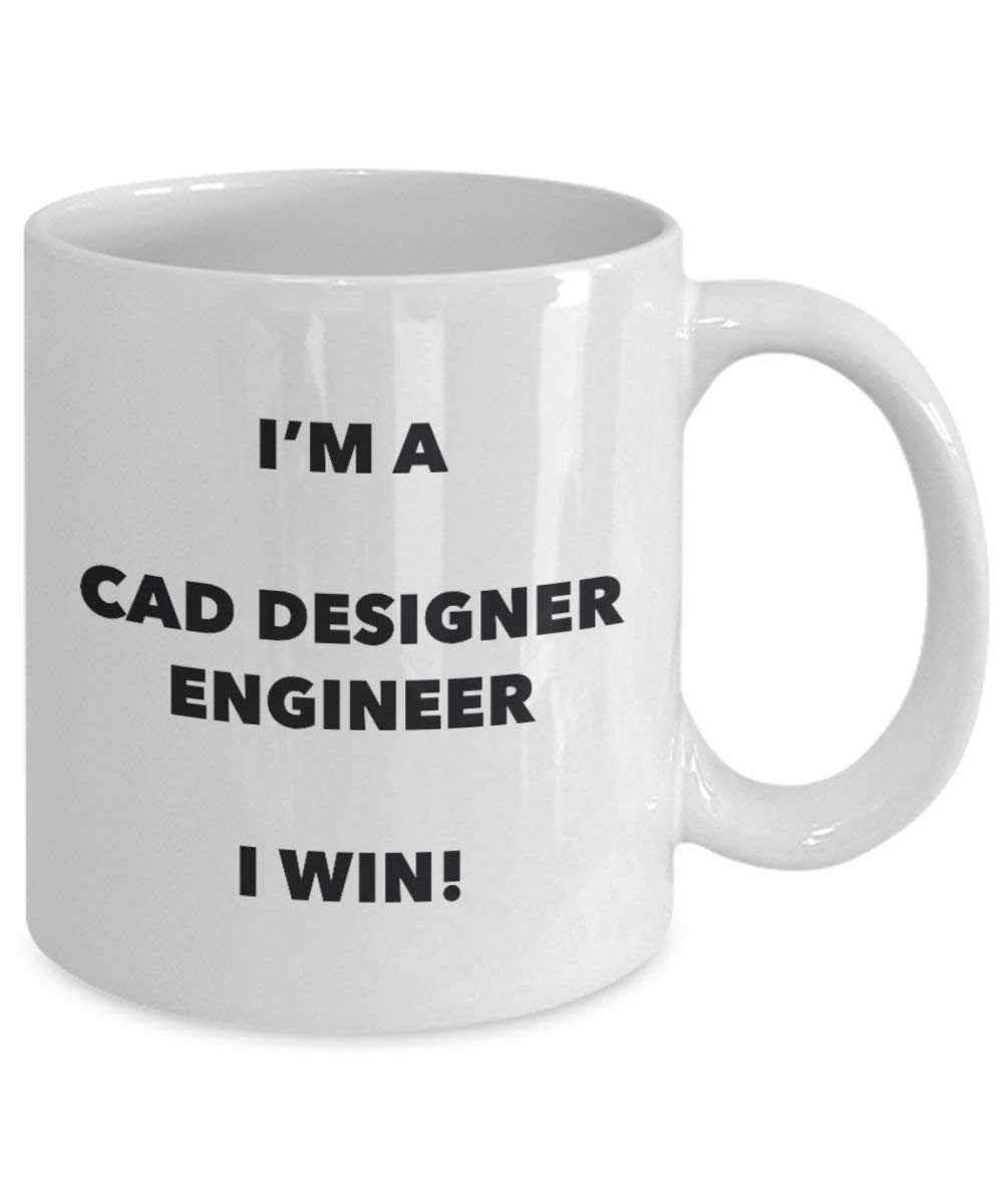 CAD-Ingenieur Tasse – I 'm a CAD Designer Ingenieur Ich Win. – Funny Kaffeetasse – Neuheit Geburtstag Weihnachten Gag Geschenke Idee 11oz weiß