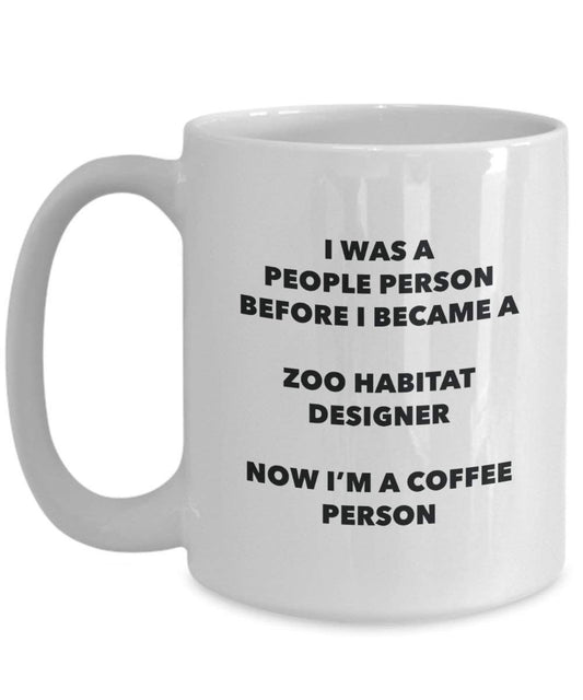 Zoo Habitat Designer Coffee Person Mug - Funny Tea Cocoa Cup - Birthday Christmas Coffee Lover Cute Gag Gifts Idea