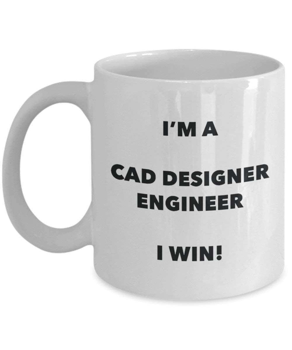 CAD-Ingenieur Tasse – I 'm a CAD Designer Ingenieur Ich Win. – Funny Kaffeetasse – Neuheit Geburtstag Weihnachten Gag Geschenke Idee 11oz weiß