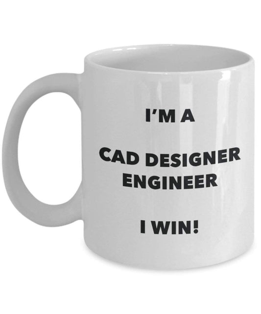 CAD-Ingenieur Tasse – I 'm a CAD Designer Ingenieur Ich Win. – Funny Kaffeetasse – Neuheit Geburtstag Weihnachten Gag Geschenke Idee 11oz weiß