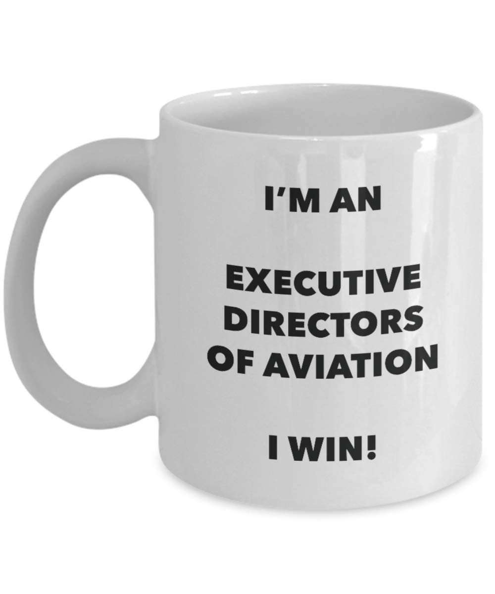 I' m An amministratori dell' aviazione i Win divertente tazza da caffè – Novità compleanno Natale GAG regalo idea 15oz Infradito colorati estivi, con finte perline
