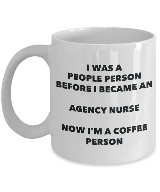 Agence infirmière personne à café Mug Tasse à thé de cacao – rigolo – Anniversaire de Noël amateur de café mignon Gag Gifts Idée 15oz blanc