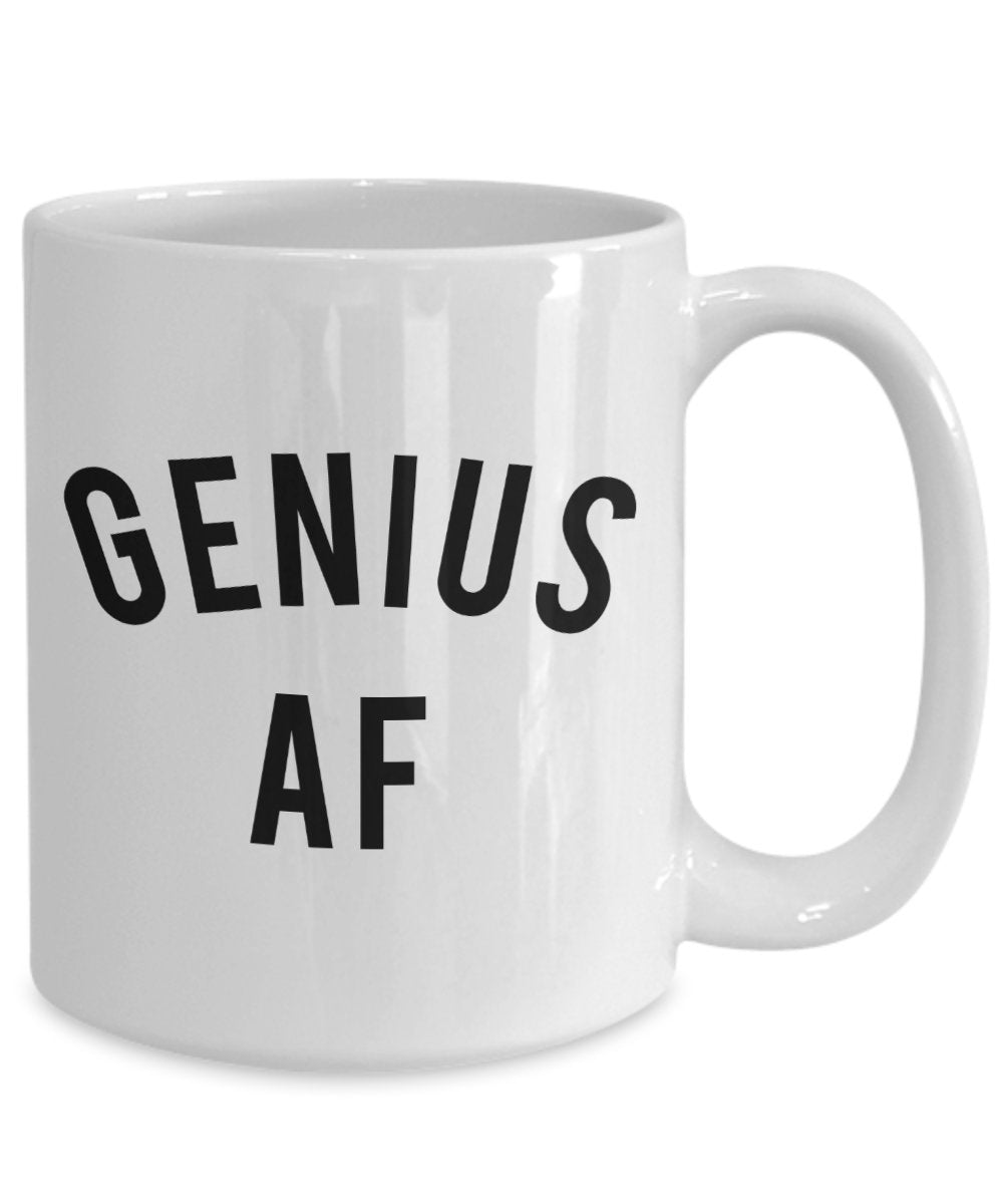 Genius af Mug - Divertente tazza da tè caldo cacao - novità regalo di compleanno 15oz Infradito colorati estivi, con finte perline