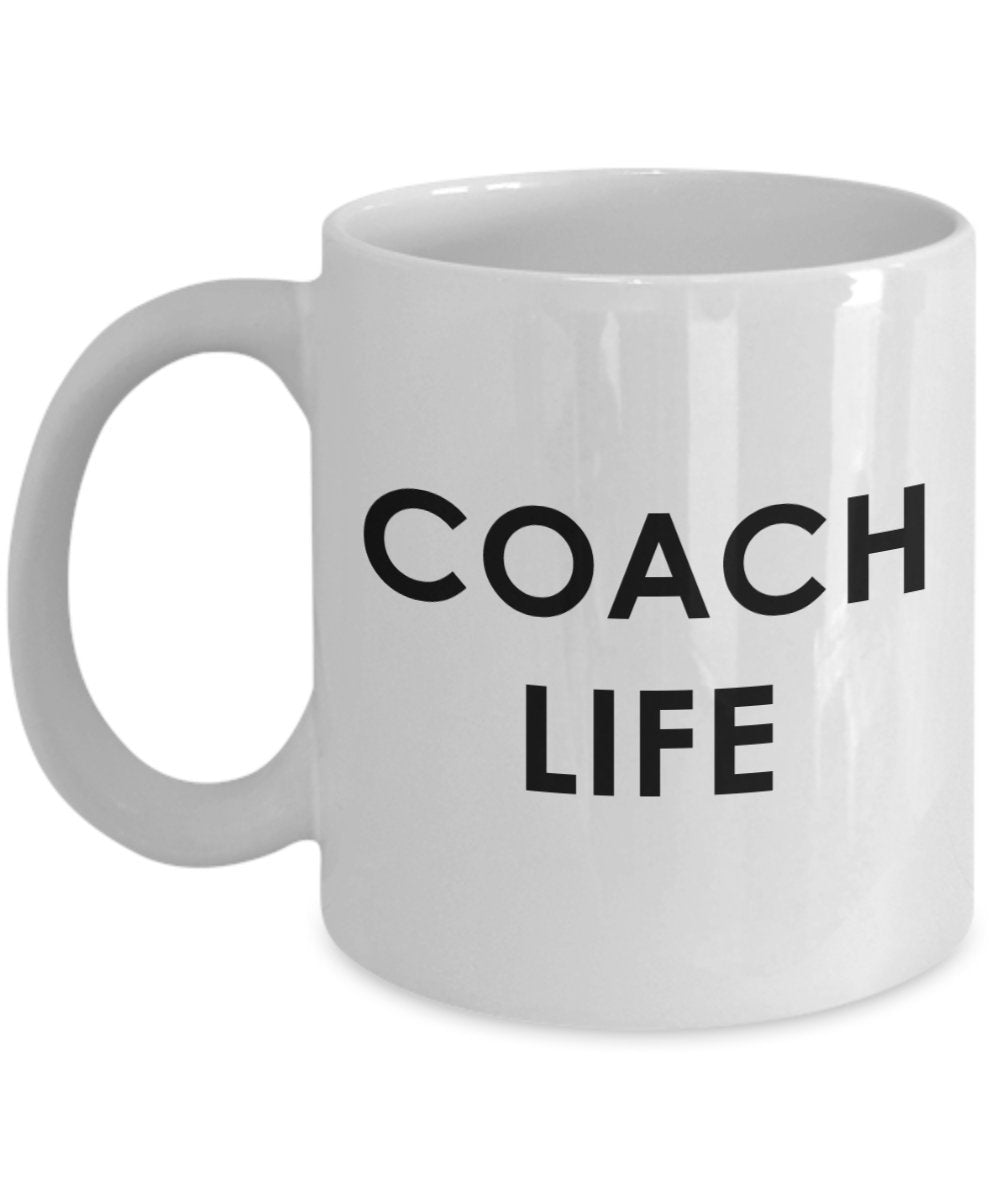 Coach Life Tasse – Funny Tee Hot Cocoa Kaffeetasse – Neuheit Geburtstag Weihnachten Jahrestag Gag Geschenke Idee