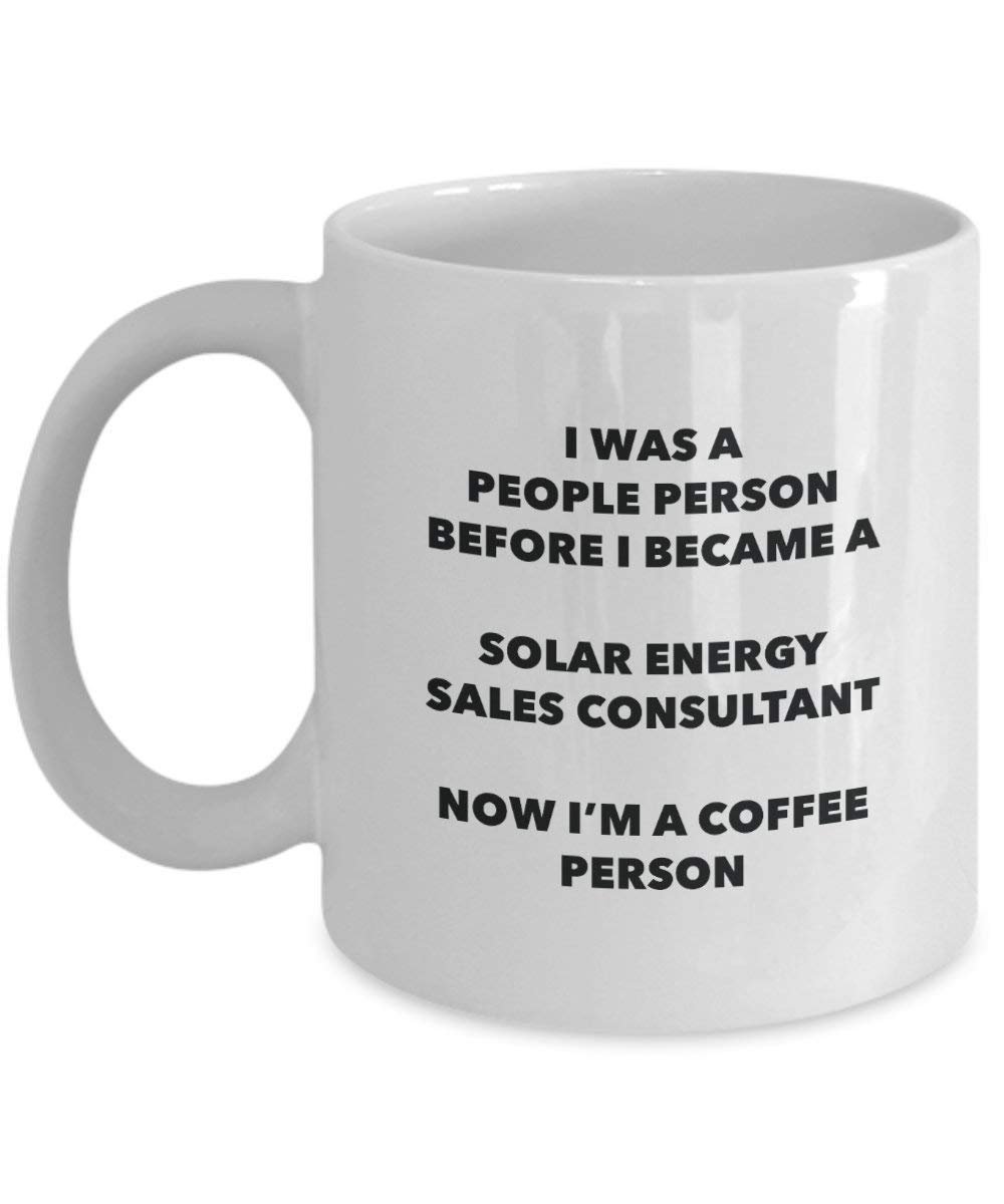 Solar Energy Sales Berater Kaffee Person Tasse – Funny Tee Kakao-Tasse – Geburtstag Weihnachten Kaffee Lover Cute Gag Geschenke Idee