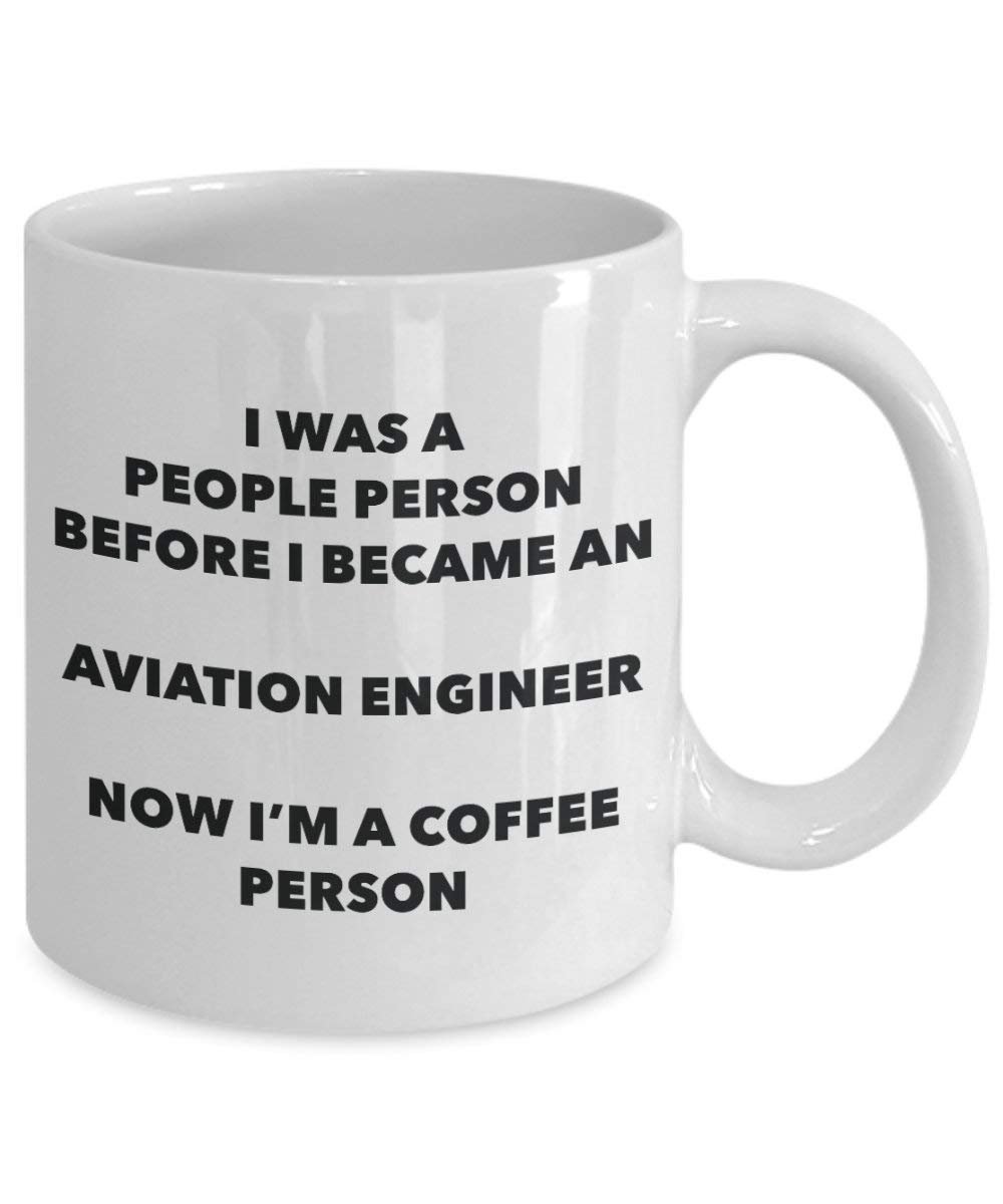 L'aviation ingénieur personne à café Mug Tasse à thé de cacao – rigolo – Anniversaire de Noël amateur de café mignon Gag Gifts Idée 11oz blanc