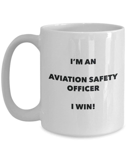 FLugsicherheit Officer Tasse – Ich bin ein FLugsicherheit Officer I Win. – Funny Kaffeetasse – Neuheit Geburtstag Weihnachten Gag Geschenke Idee