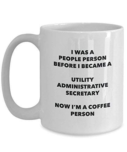 Utility Administrative Secretary Coffee Person Mug - Funny Tea Cocoa Cup - Birthday Christmas Coffee Lover Cute Gag Gifts Idea