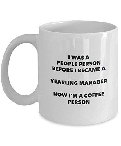 Yearling Manager Coffee Person Mug - Funny Tea Cocoa Cup - Birthday Christmas Coffee Lover Cute Gag Gifts Idea