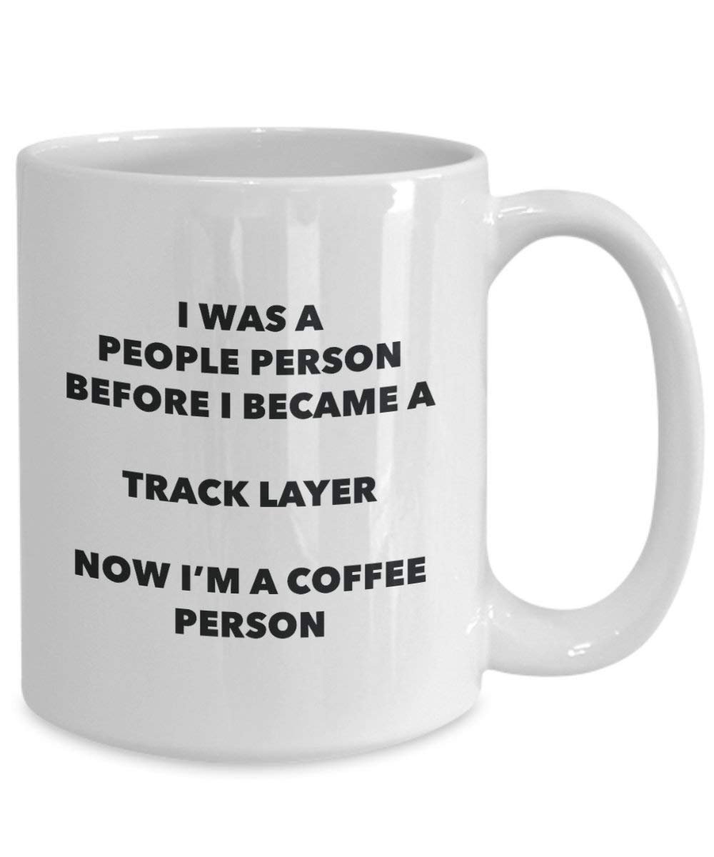 Tracklayer Coffee Person Mug - Funny Tea Cocoa Cup - Birthday Christmas Coffee Lover Cute Gag Gifts Idea