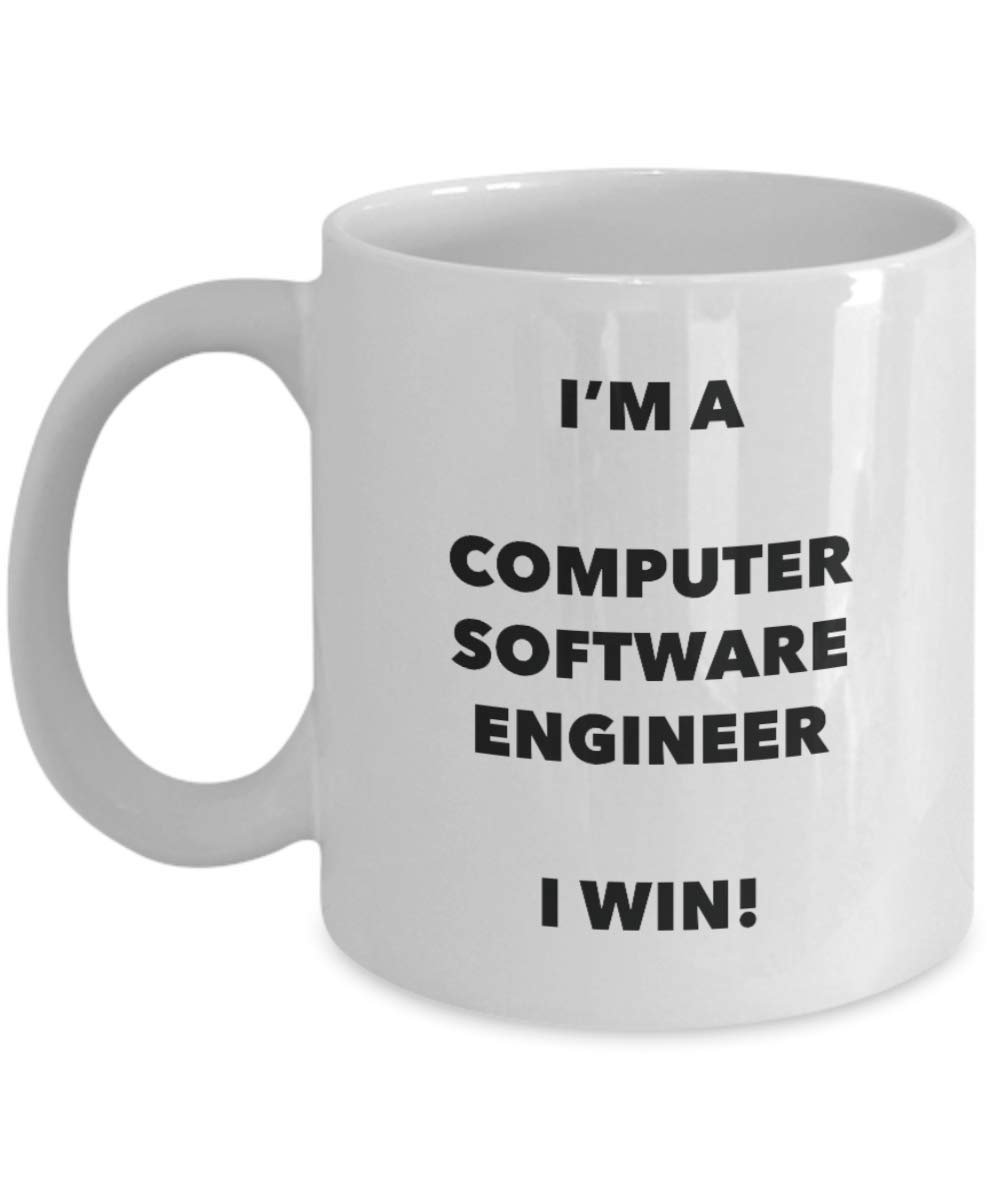 I' m A computer software Engineer mug i Win. – Funny Coffee Cup – novelty Birthday Christmas GAG regalo idea 15oz Infradito colorati estivi, con finte perline