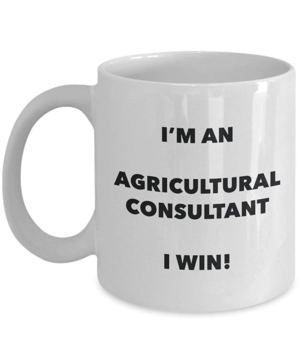 agricole Consultant Mug – Je suis un Consultant agricole I Win. – Funny Tasse à café – Fantaisie anniversaire Idée de Gag cadeaux de Noël 15oz blanc