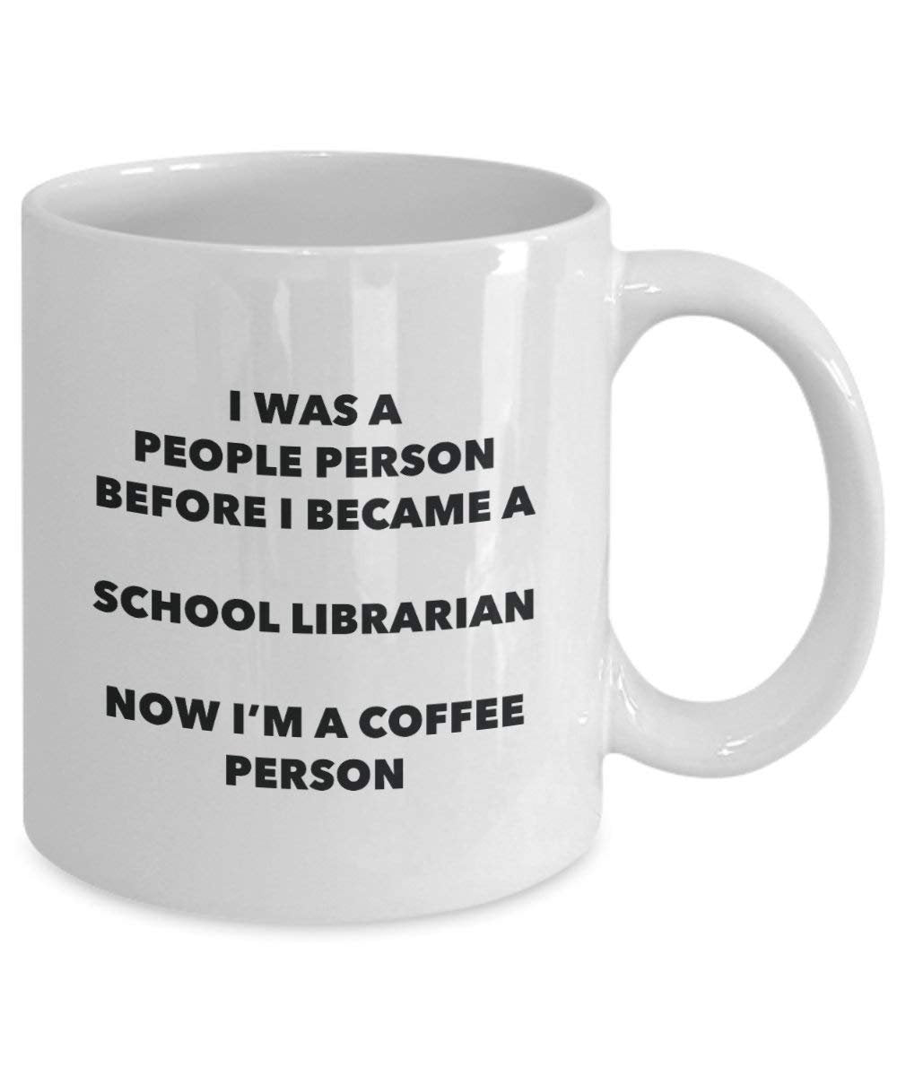 Schule Bibliothekar Kaffee Person Tasse – Funny Tee Kakao-Tasse – Geburtstag Weihnachten Kaffee Lover Cute Gag Geschenke Idee