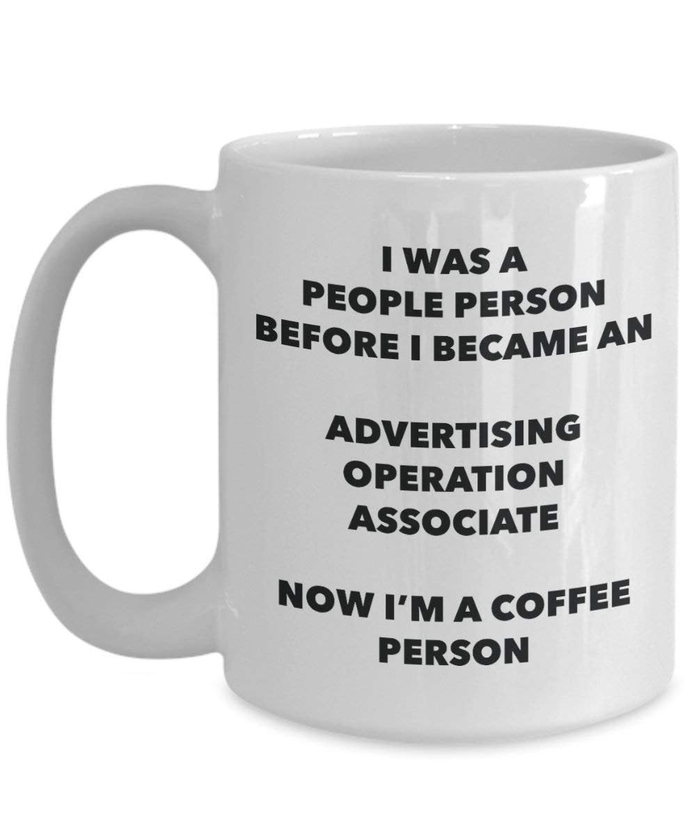 Advertising Operation Associate Coffee Person Mug - Funny Tea Cocoa Cup - Birthday Christmas Coffee Lover Cute Gag Gifts Idea
