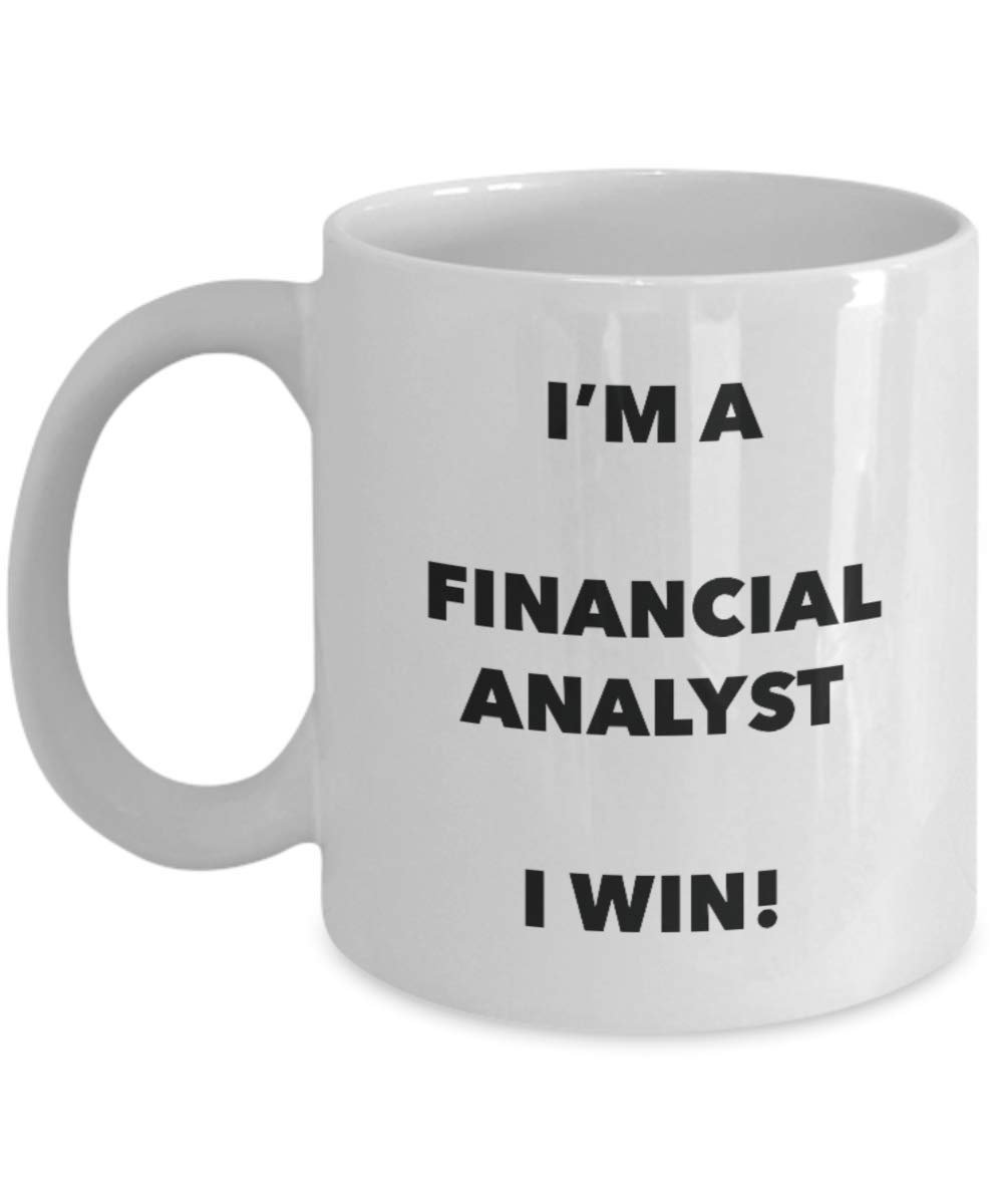 I' m A Financial Analyst tazza i Win – Funny Coffee Cup – novelty Birthday Christmas GAG regalo idea 15oz Infradito colorati estivi, con finte perline