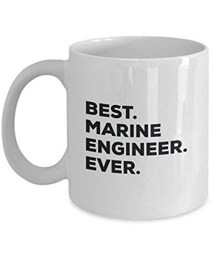 Best marine Engineer Ever mug – Funny Coffee Cup – Thank You Appreciation idee regalo per Natale festa di compleanno unico 15oz Infradito colorati estivi, con finte perline
