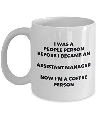 Assistant Manager Coffee Person Mug - Funny Tea Cocoa Cup - Birthday Christmas Coffee Lover Cute Gag Gifts Idea