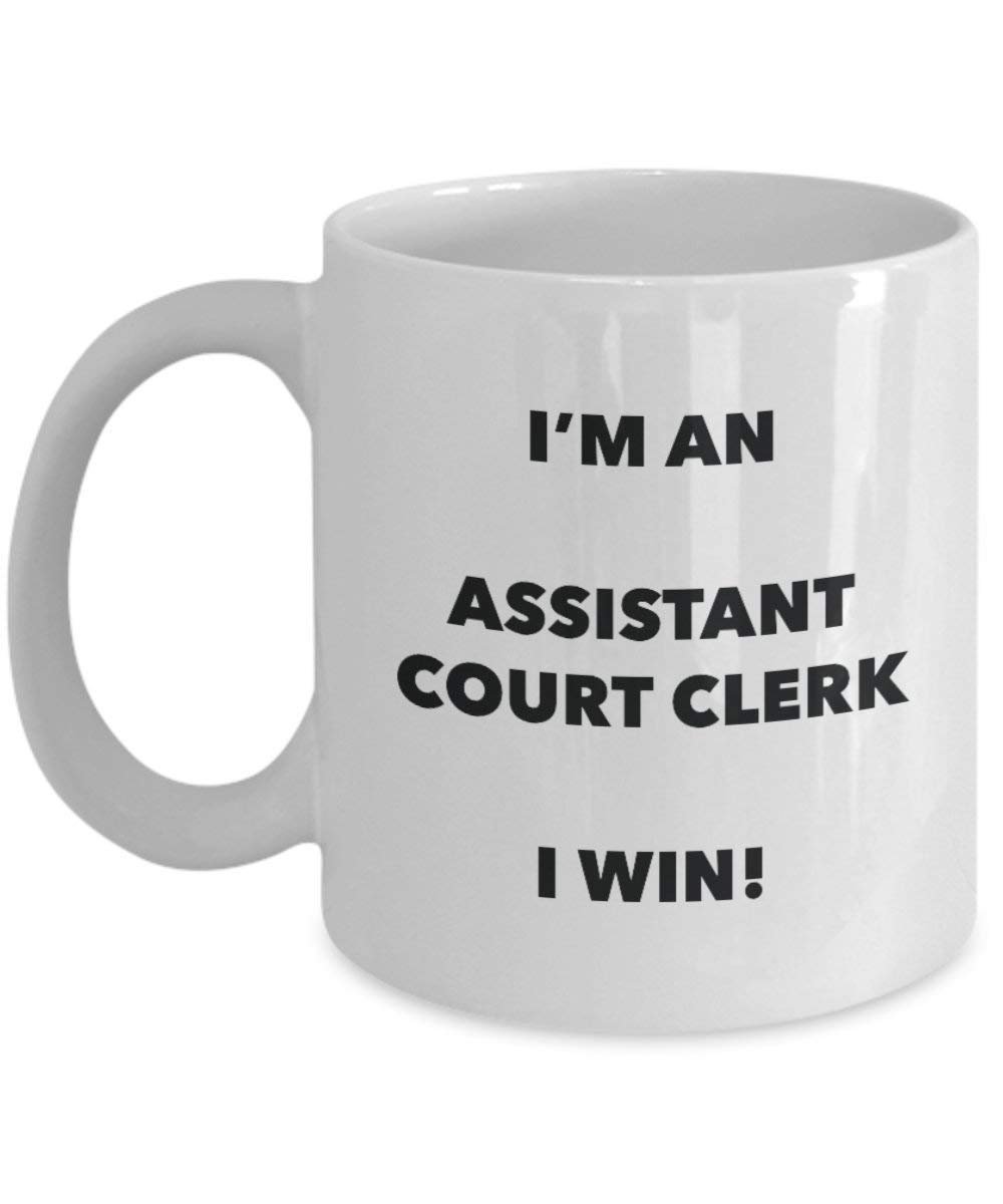 Assistant Greffier Mug – Je suis un Assistant Greffier I Win. – Funny Tasse à café – Fantaisie anniversaire Idée de Gag cadeaux de Noël 11oz blanc