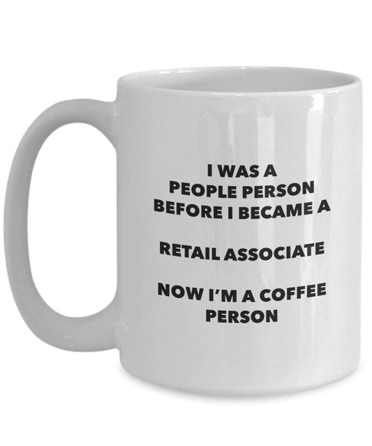 Vente au détail d'associer personne à café Mug Tasse à thé de cacao – rigolo – Anniversaire de Noël amateur de café mignon Gag Gifts Idée 15oz blanc