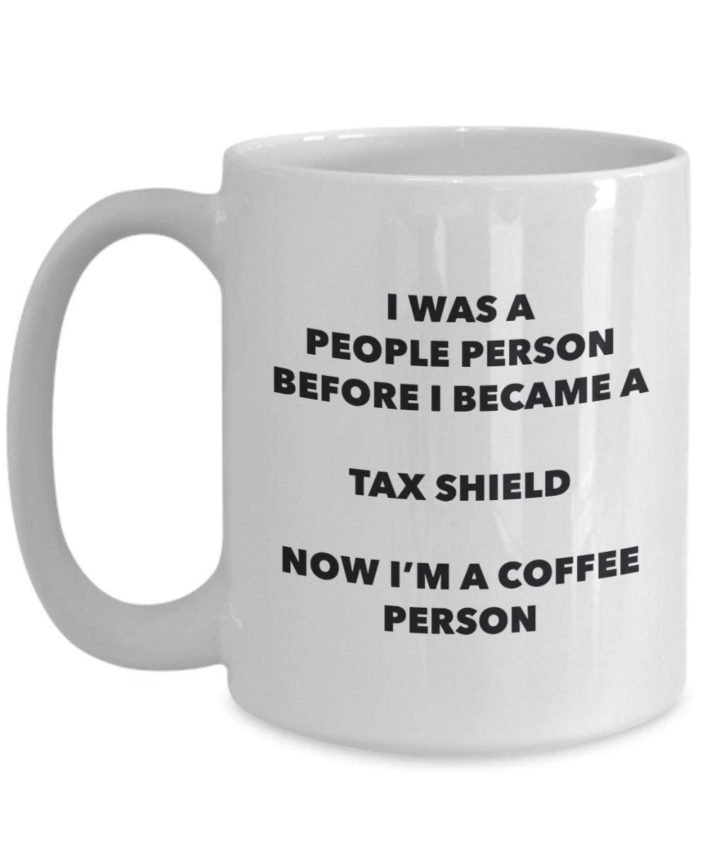 Tax Shield Kaffee Person Tasse – Funny Tee Kakao-Tasse – Geburtstag Weihnachten Kaffee Lover Cute Gag Geschenke Idee