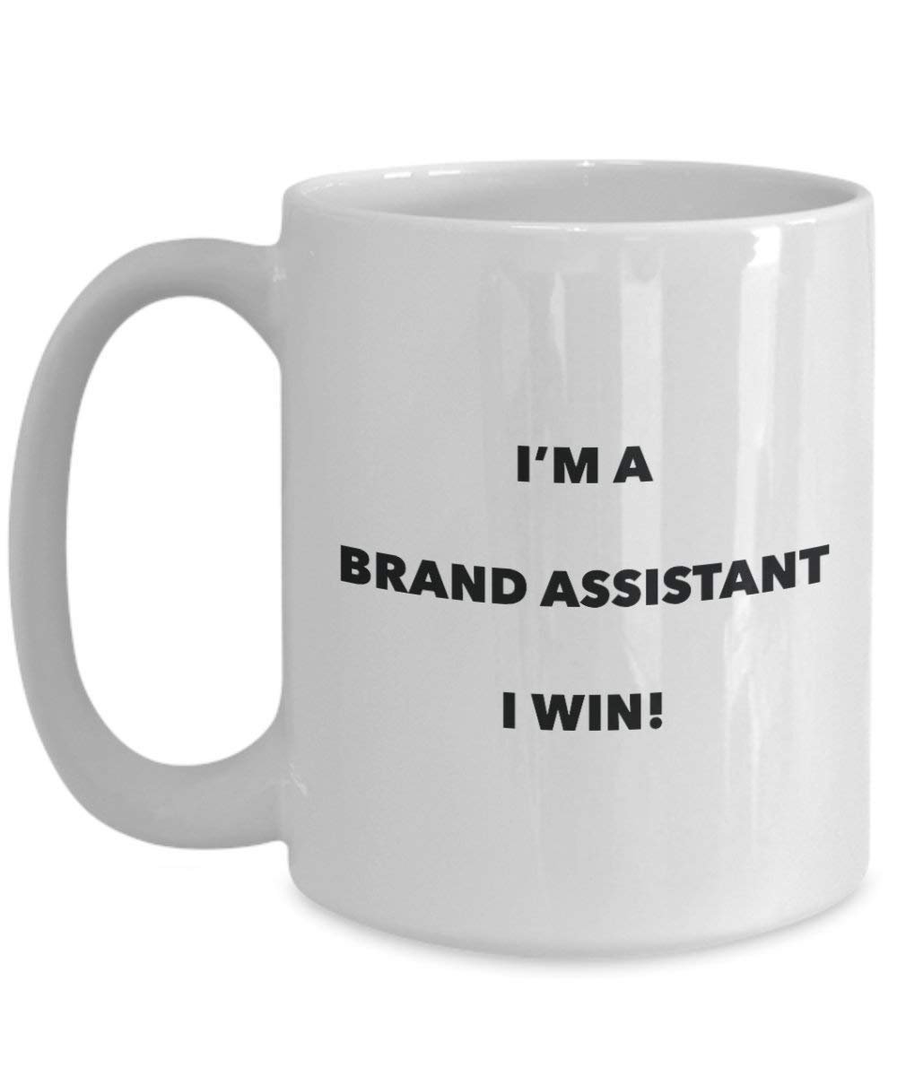 Marke Assistant Tasse – I 'm a Marke Assistant I Win. – Funny Kaffee Tasse – Geburtstag Weihnachten Gag Geschenke Idee 15oz weiß