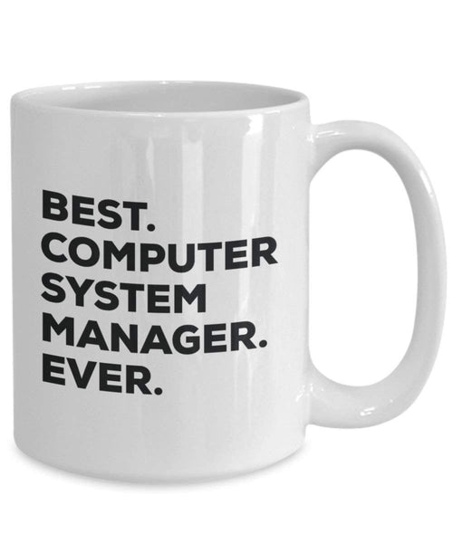 Best Computer System Manager Ever Mug - Funny Coffee Cup -Thank You Appreciation For Christmas Birthday Holiday Unique Gift Ideas