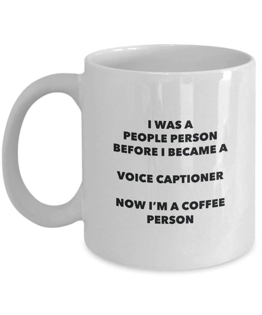 Voice Captioner Coffee Person Mug - Funny Tea Cocoa Cup - Birthday Christmas Coffee Lover Cute Gag Gifts Idea