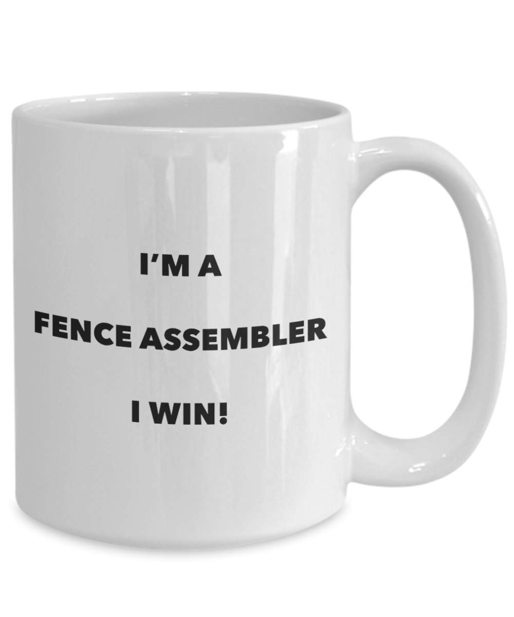 Sono un recinto Assembler tazza i Win – Funny Coffee Cup – novelty Birthday Christmas GAG regalo idea 15oz Infradito colorati estivi, con finte perline
