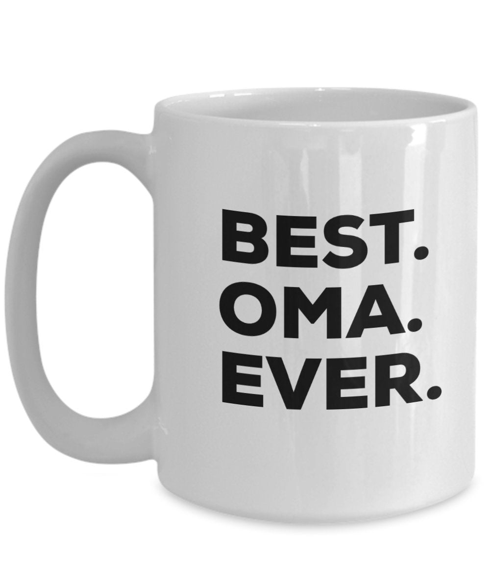 Oma Mug - Best Oma Ever Coffee Cup - Oma And Opa Mug - Oma Gifts - Funny Gag Gift From Kids Granddaughter Grandson - For A Novelty Present Idea- Birthday Christmas Present - Kitchen (11oz, Oma)