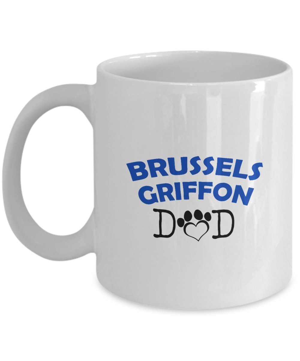 Funny Brussels Griffon Couple Mug – Brussels Griffon Dad – Brussels Griffon Mom – Brussels Griffon Lover Gifts - Unique Ceramic Gifts Idea (Dad & Mom)