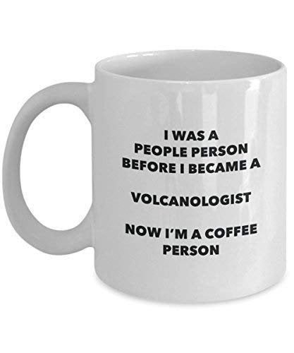 Volcanologist Coffee Person Mug - Funny Tea Cocoa Cup - Birthday Christmas Coffee Lover Cute Gag Gifts Idea