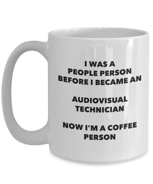 Audiovisual Technician Coffee Person Mug - Funny Tea Cocoa Cup - Birthday Christmas Coffee Lover Cute Gag Gifts Idea