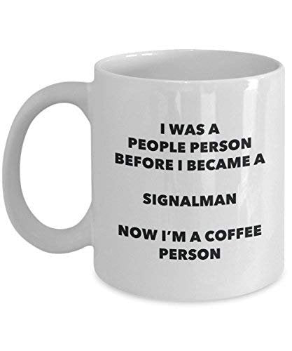 Signalman Coffee Person Mug - Funny Tea Cocoa Cup - Birthday Christmas Coffee Lover Cute Gag Gifts Idea