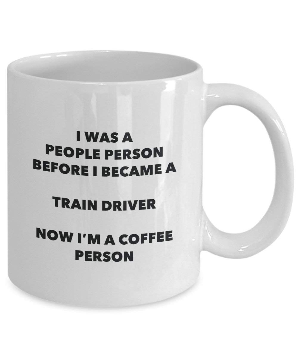 conducteur de train personne à café Mug Tasse à thé de cacao – rigolo – Anniversaire de Noël amateur de café mignon Gag Gifts Idée 11oz blanc