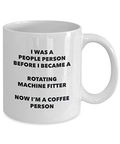 Rotating Machine Fitter Coffee Person Mug - Funny Tea Cocoa Cup - Birthday Christmas Coffee Lover Cute Gag Gifts Idea