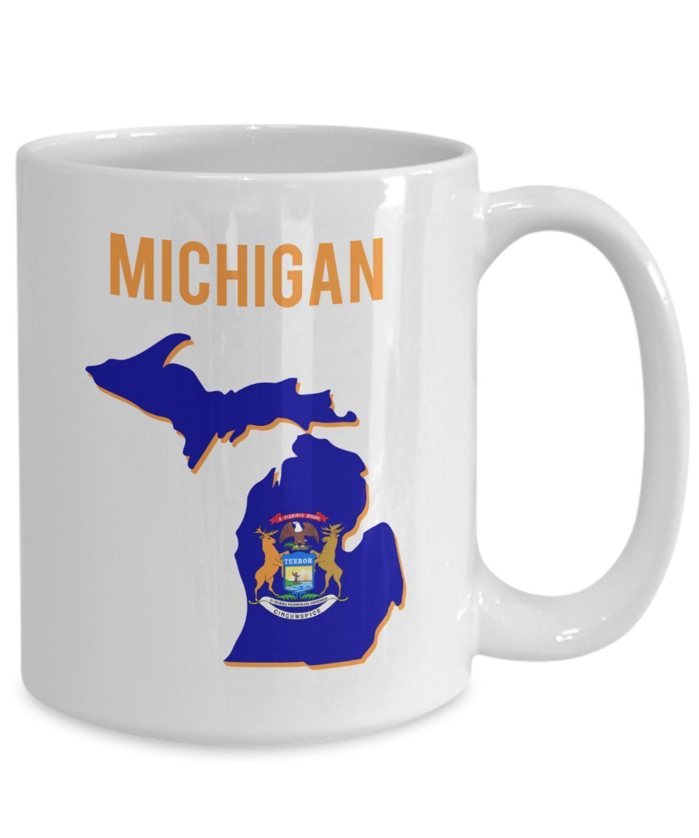 Michigan Mug - Funny Tea Hot Cocoa Coffee Cup - Novelty Birthday Christmas Anniversary Gag Gifts Idea