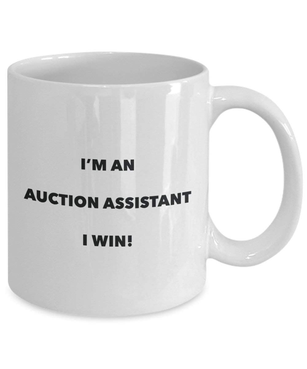 Auktion Assistant Tasse – I 'm einer Auktion Assistant I Win. – Funny Kaffeetasse – Neuheit Geburtstag Weihnachten Gag Geschenke Idee