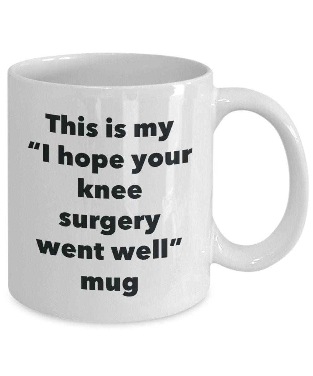 Tazza con scritta in inglese “This is My I Hope Your Knee Surgery Went Well”, divertente tazza per tè caldo e cacao, idea regalo 11oz Infradito colorati estivi, con finte perline