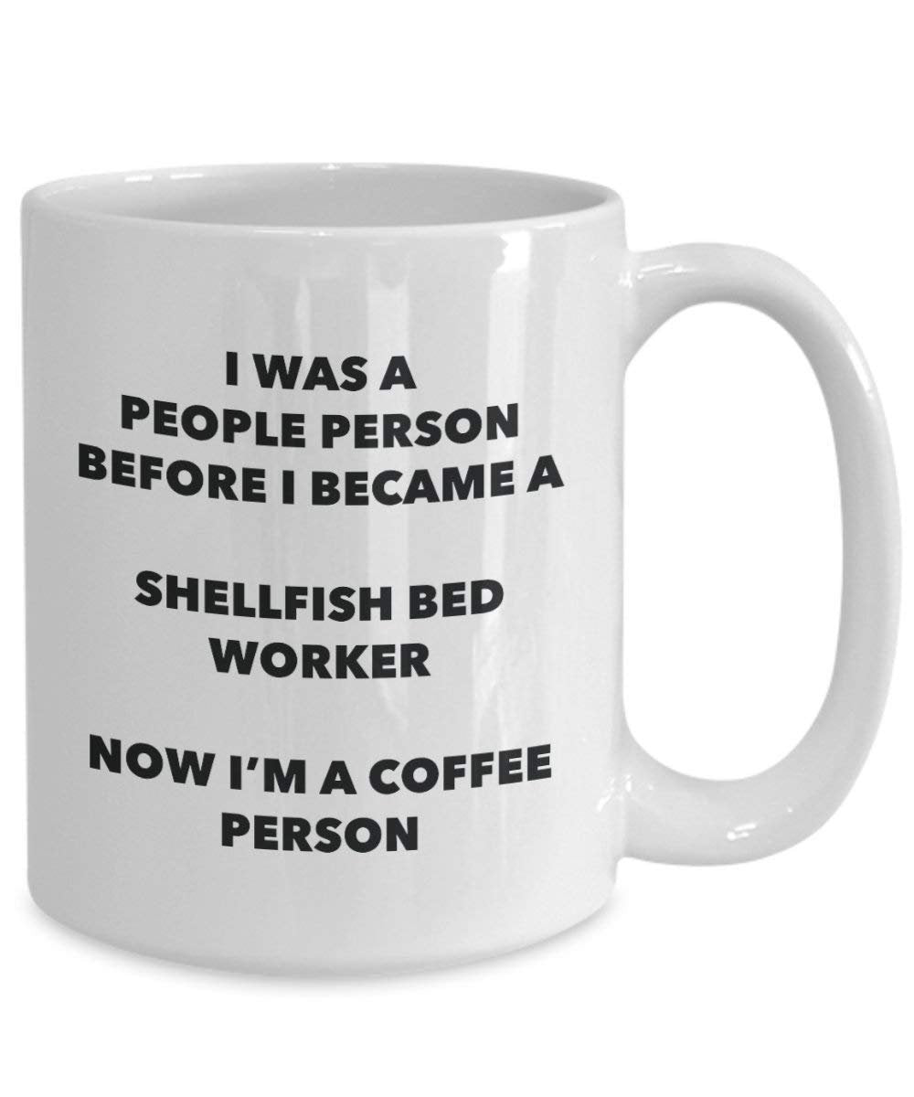 Schalentiere Bett Worker Kaffee Person Tasse – Funny Tee Kakao-Tasse – Geburtstag Weihnachten Kaffee Lover Cute Gag Geschenke Idee 15oz weiß