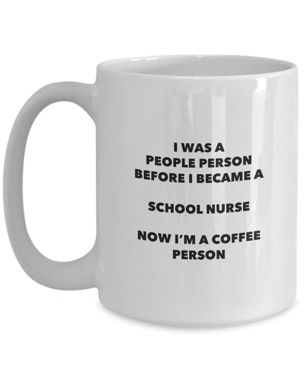 Schule nursecoffee Person Tasse – Funny Tee Kakao-Tasse – Geburtstag Weihnachten Kaffee Lover Cute Gag Geschenke Idee