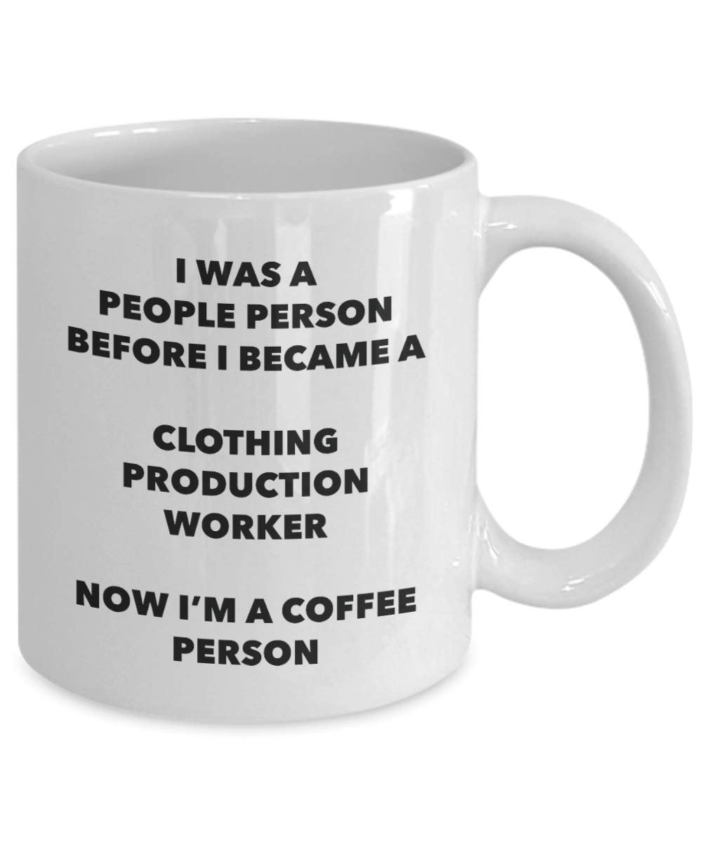 Vêtements Production Travailleur Mug – Je suis d'une Production Vêtements Travailleur I Win. – Funny Tasse à café – Idée de cadeaux de Noël d'anniversaire 11oz blanc