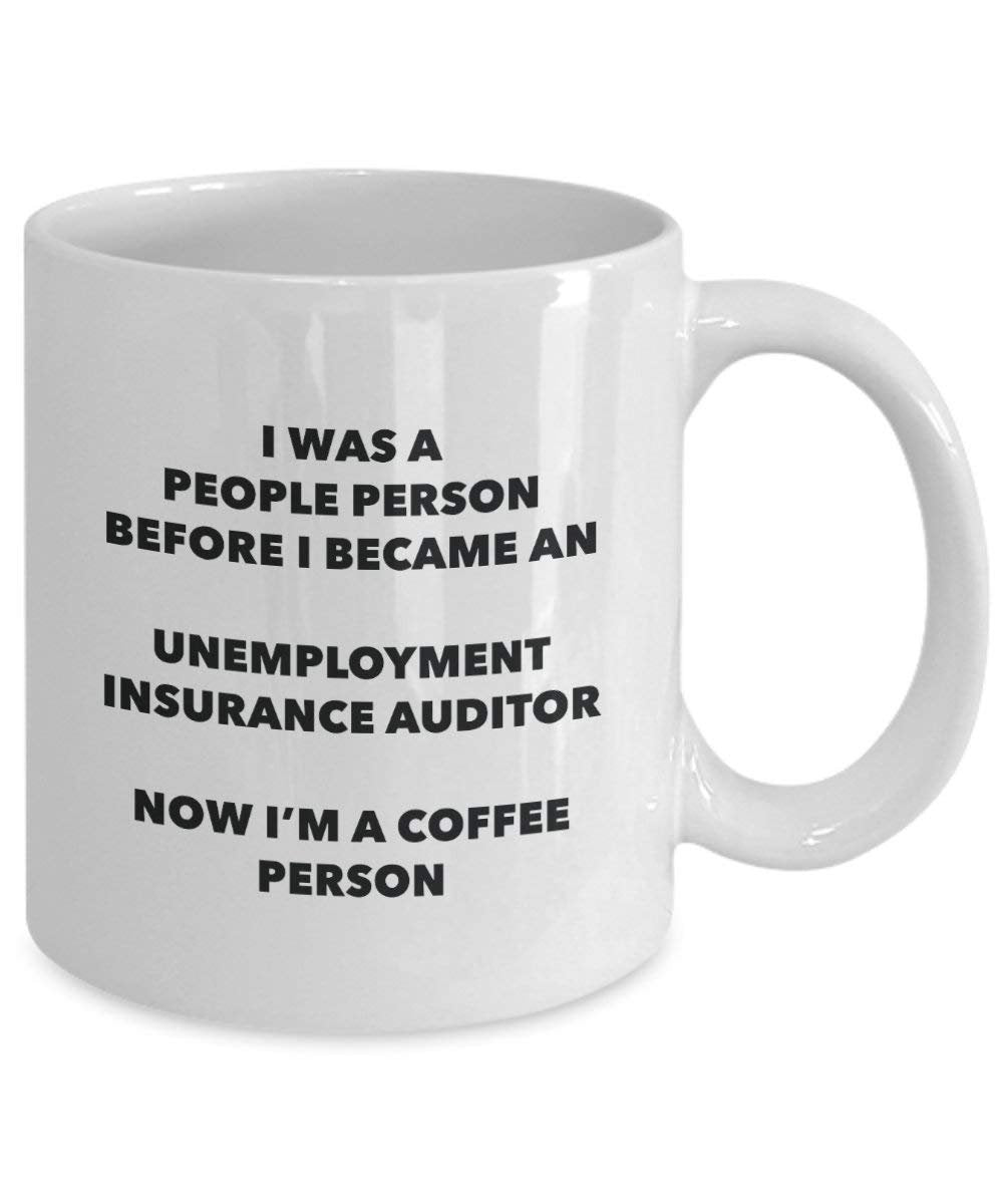 Chômage Insurance Auditor personne à café Mug Tasse à thé de cacao – rigolo – Anniversaire de Noël amateur de café mignon Gag Gifts Idée 11oz blanc