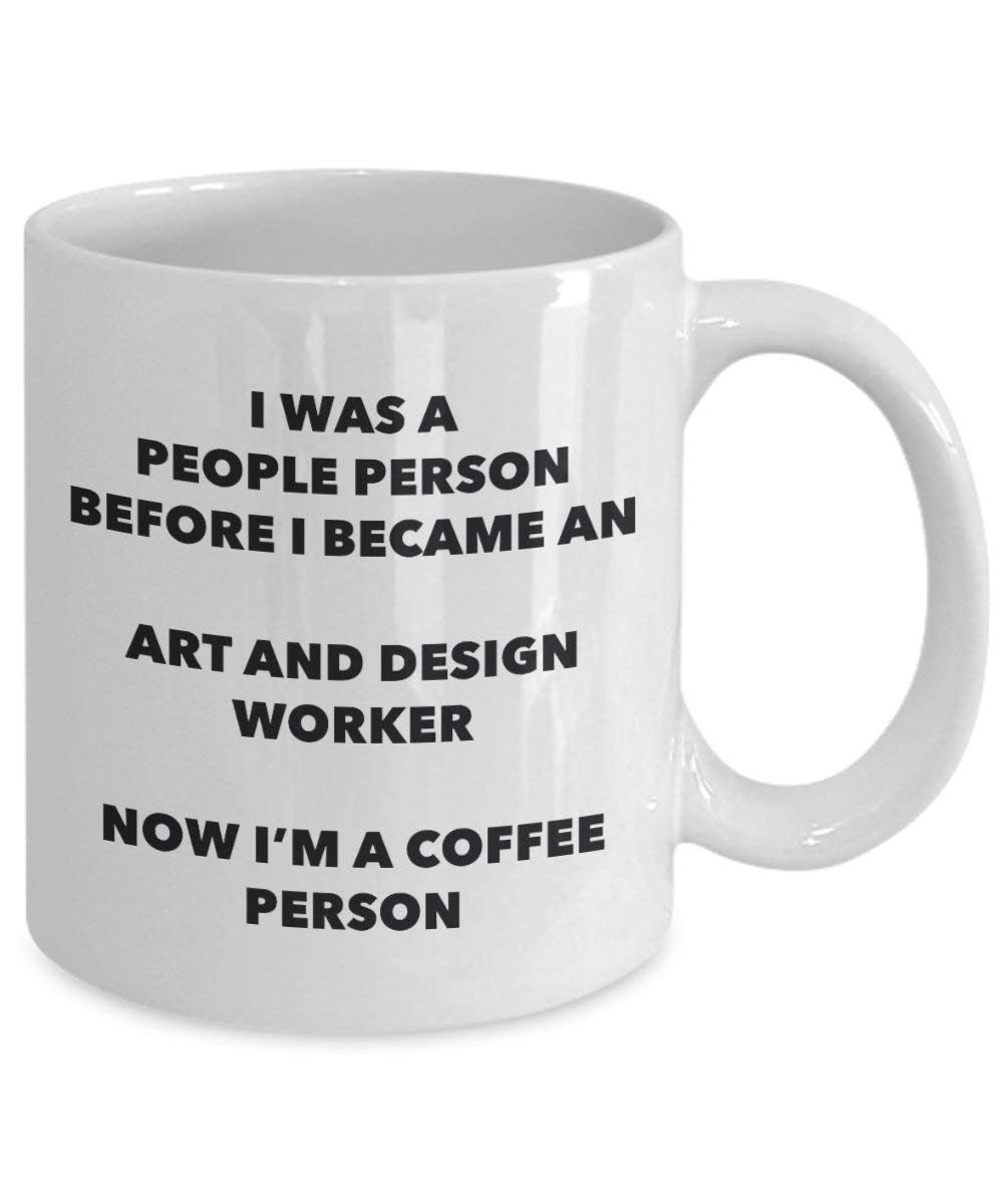 Kunst und Design Worker Kaffee Person Tasse – Funny Tee Kakao-Tasse – Geburtstag Weihnachten Kaffee Lover Cute Gag Geschenke Idee