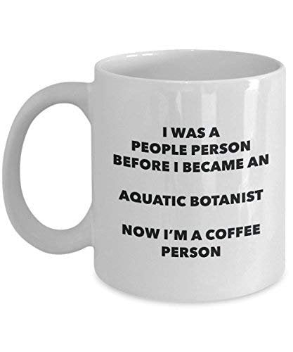 Aquatic Botanist Coffee Person Mug - Funny Tea Cocoa Cup - Birthday Christmas Coffee Lover Cute Gag Gifts Idea