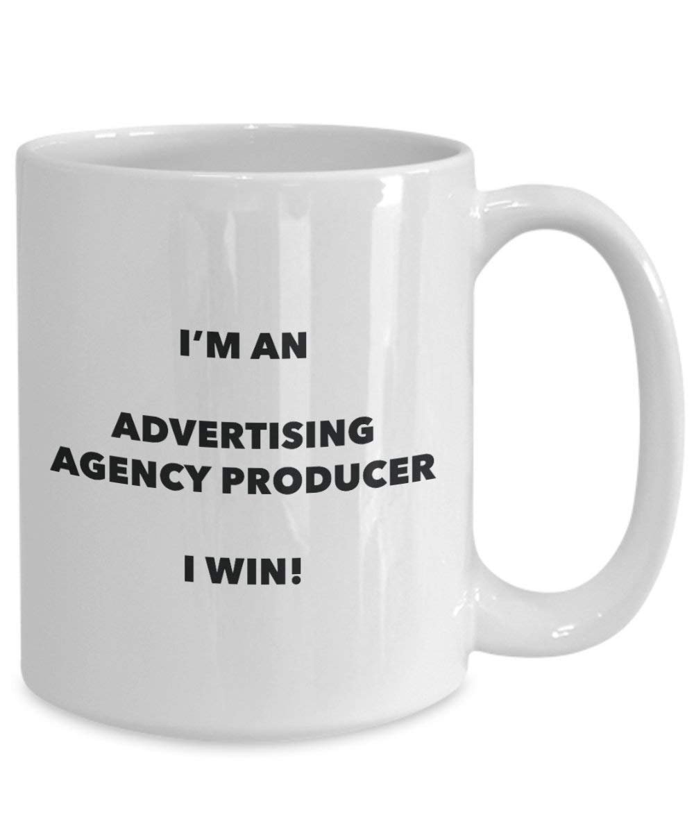 Werbung Agentur produziert Tasse – Ich bin ein Werbung Agentur produziert I Win. – Funny Kaffeetasse – Neuheit Geburtstag Weihnachten Gag Geschenke Idee