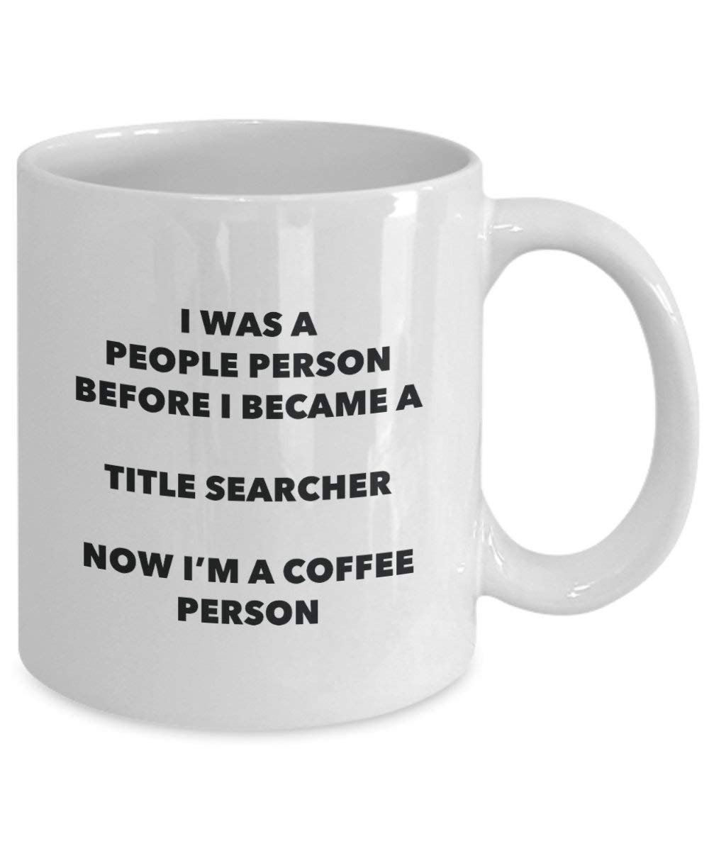 Title Searcher Coffee Person Mug - Funny Tea Cocoa Cup - Birthday Christmas Coffee Lover Cute Gag Gifts Idea