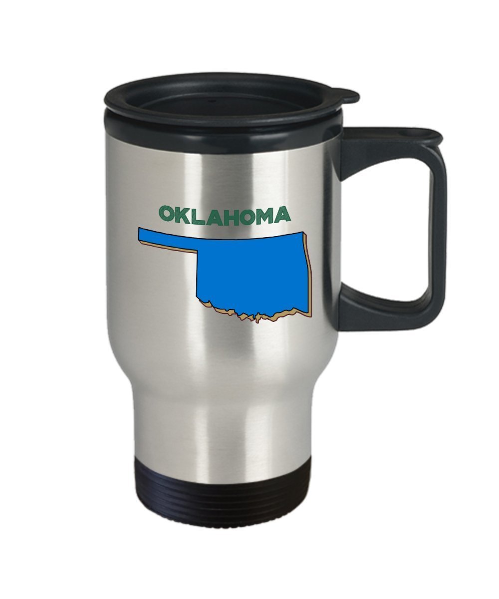 Oklahoma Travel Mug - Funny Tea Hot Cocoa Coffee Insulated Tumbler - Novelty Birthday Christmas Anniversary Gag Gifts Idea
