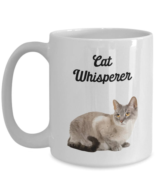 Cat Whisperer Mug - Cat Whisperer Coffee Mug - Funny Tea Hot Cocoa Coffee Cup - Novelty Birthday Christmas Gag Gifts Idea